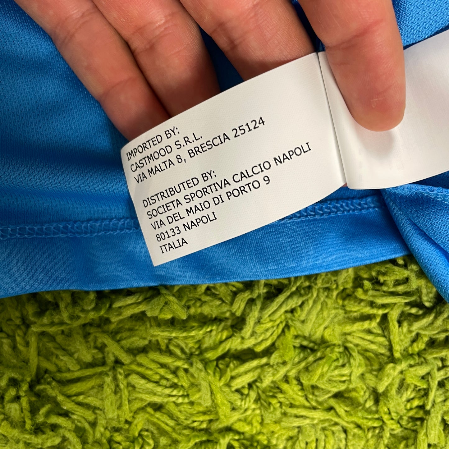 EA7 SSC Napoli Neapel Trikot blau Größe XL 2022 2023