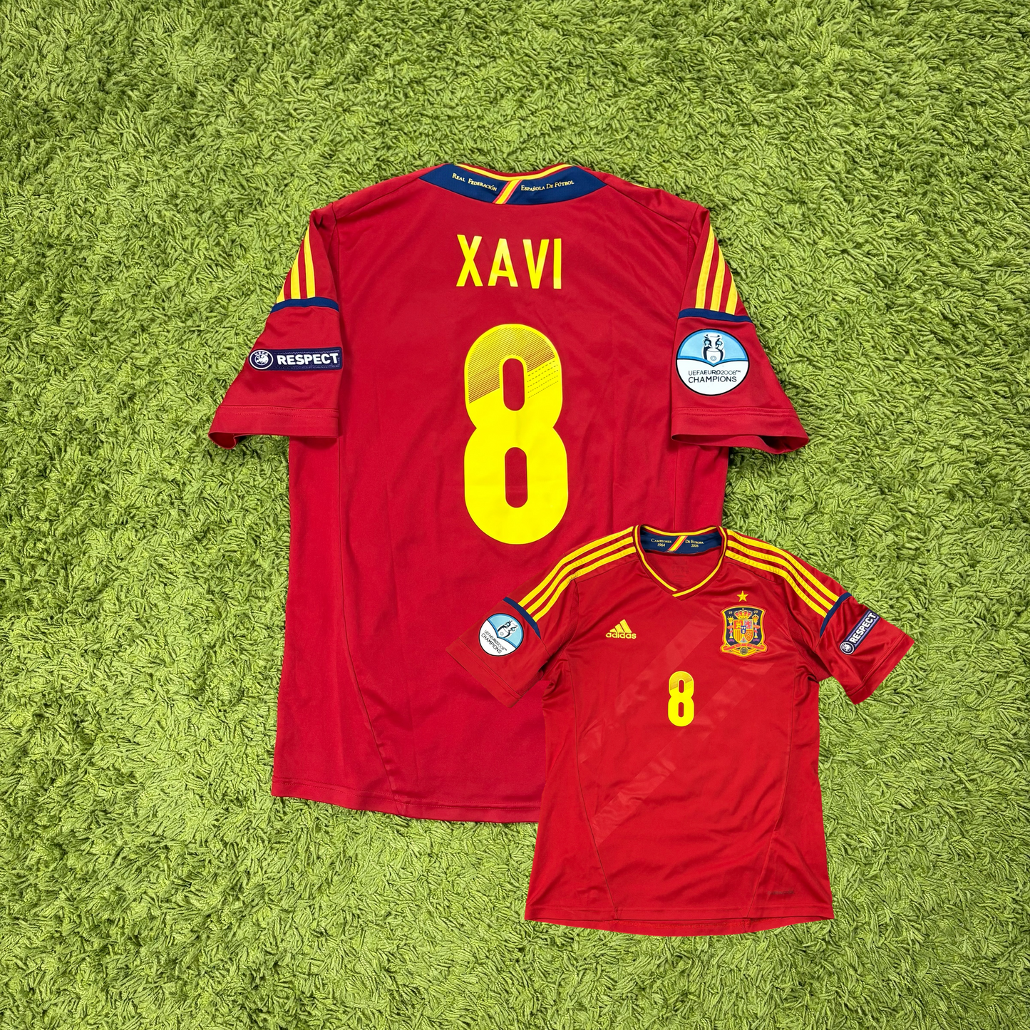 Adidas Spanien Xavi Trikot rot Größe M 2012