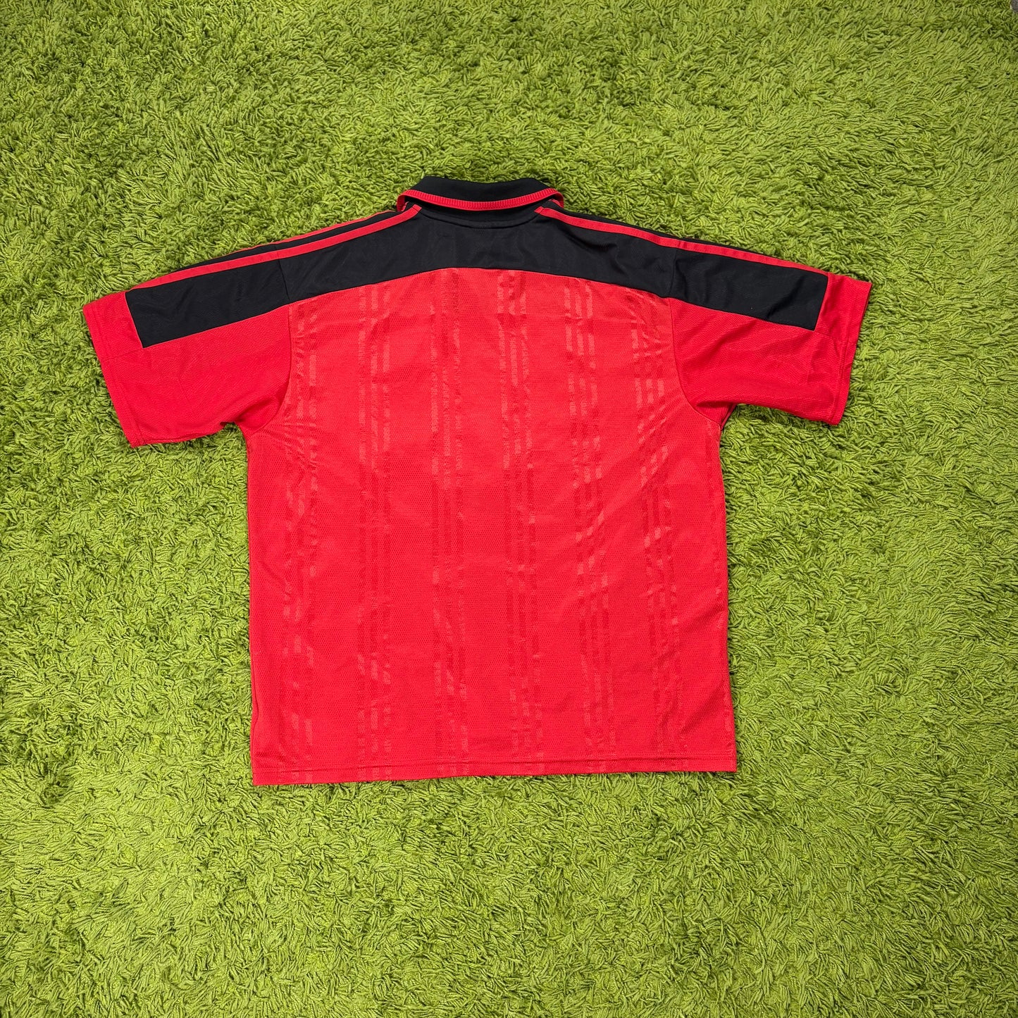Adidas Guingamp Trikot rot schwarz Größe XL 2000 2001