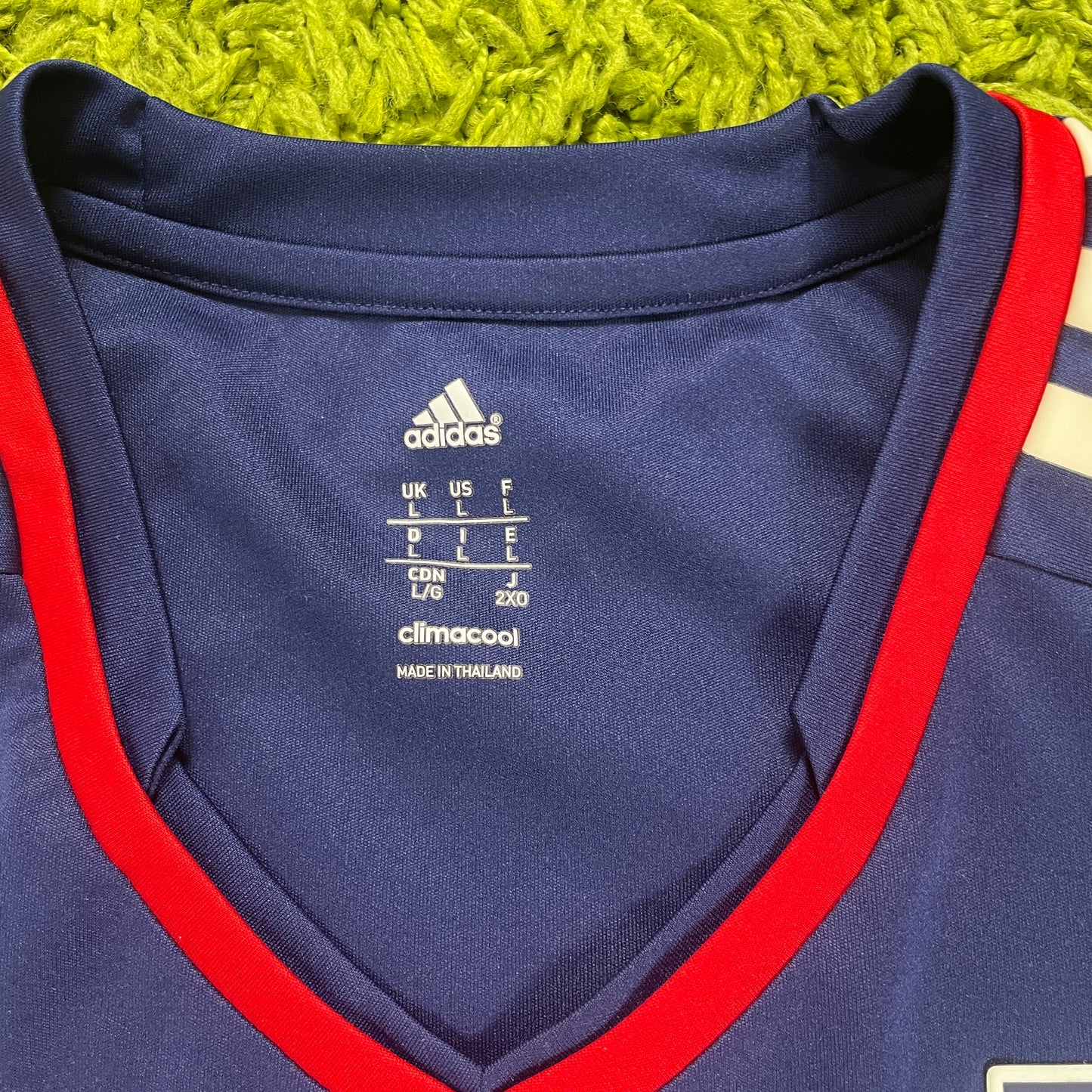 Adidas Olympique Lyon Trikot blau Größe L 2013 2014