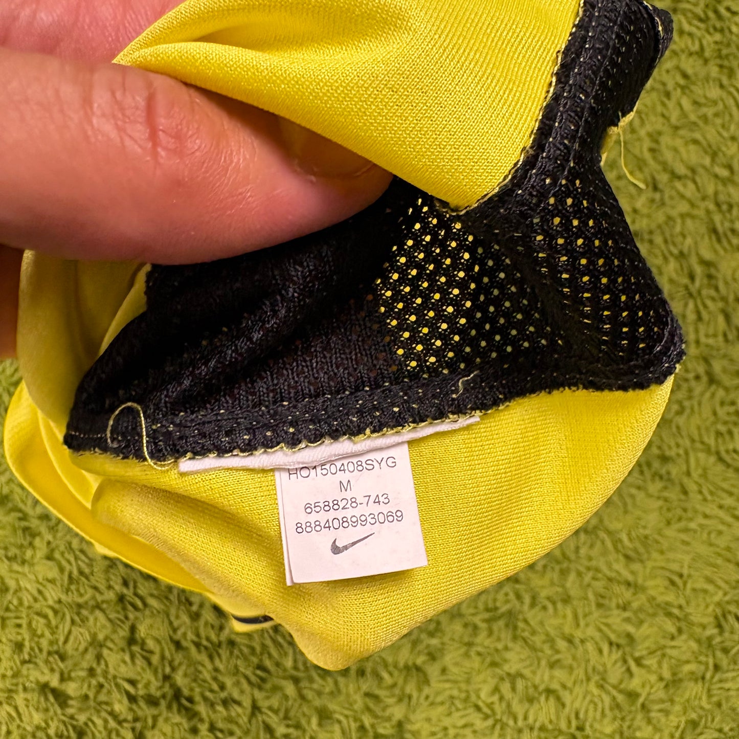 Nike Inter Mailand Milan Jovetic Trikot Gelb Größe M 2015 2016