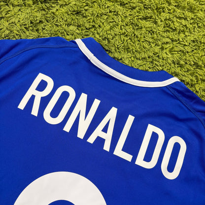 Nike Brasilien Ronaldo R9 Trikot blau Größe L 2000 2002 Neu mit Etikett brasil