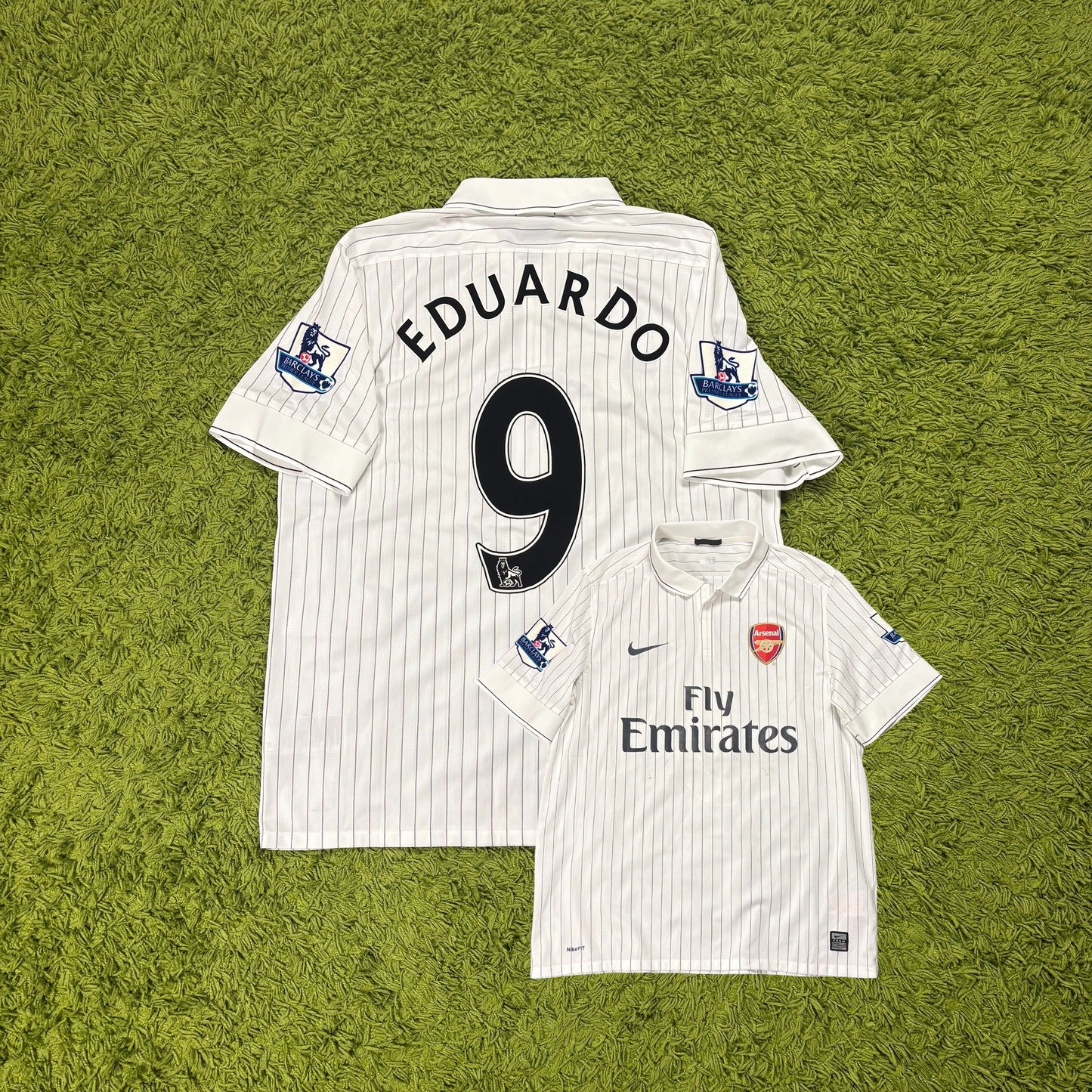 Nike FC Arsenal Eduardo Trikot Weiß Größe L 2009 2010
