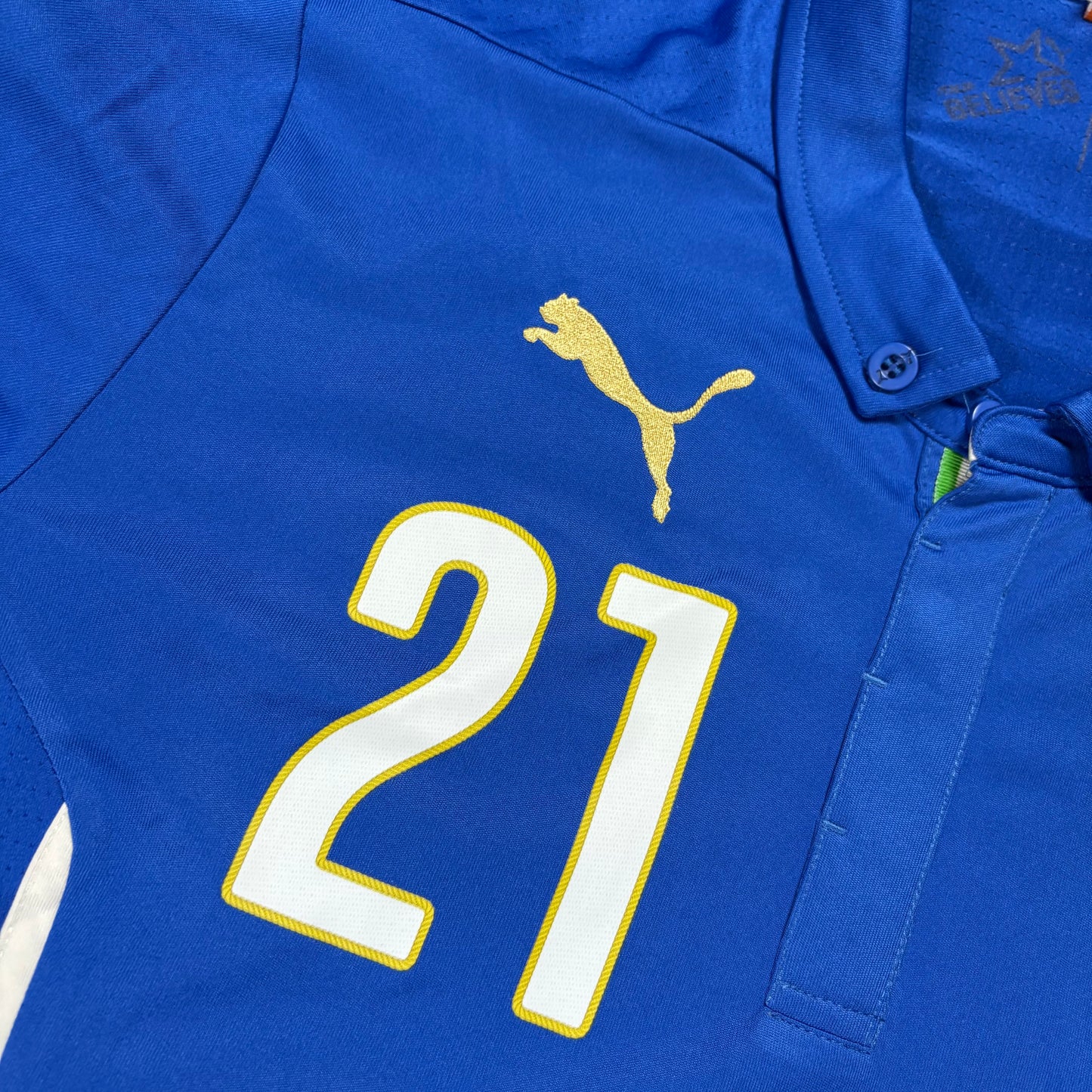 Puma Italien Pirlo Trikot blau Größe M 2014