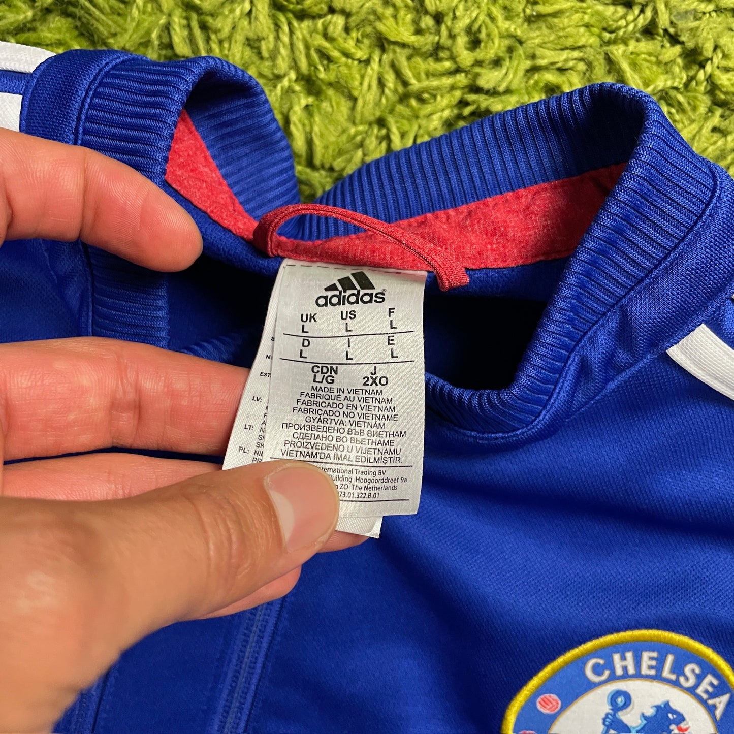 Adidas FC Chelsea Trainingsjacke Jacke blau Größe L London