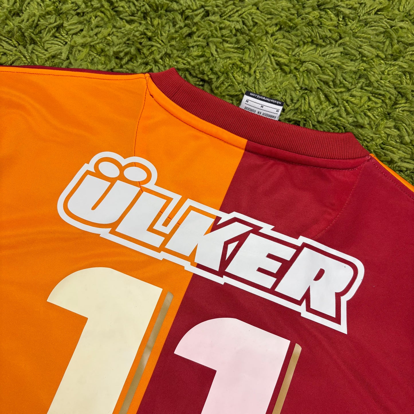 Nike Galatasaray Istanbul Drogba Trikot gelb rot Größe M 2013 2014