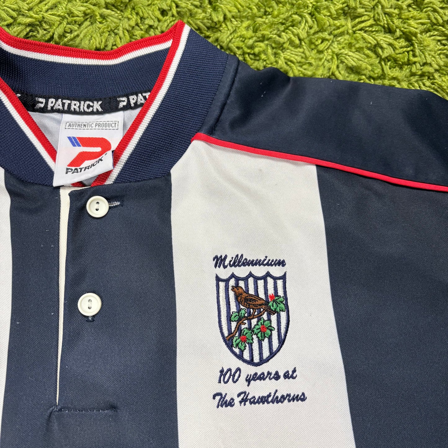 Patrick West Bromwich Albion Trikot blau weiß Größe XL - XXL