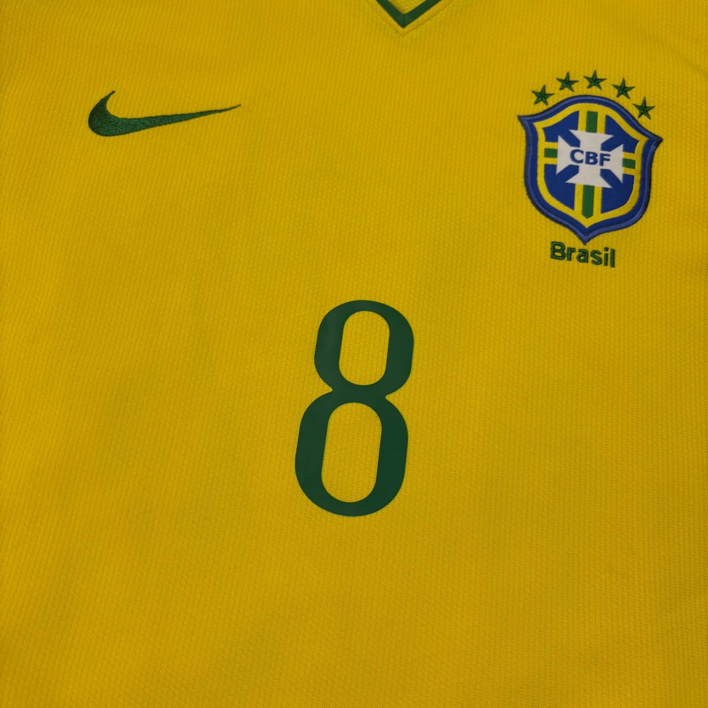 Nike Brasilien Trikot Kaka gelb Größe L 2008