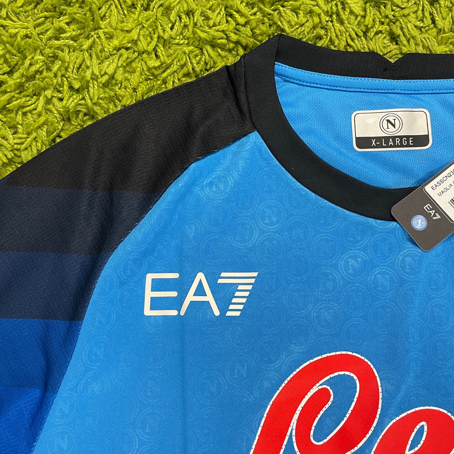 EA7 SSC Napoli Neapel Trikot blau Größe XL 2022 2023