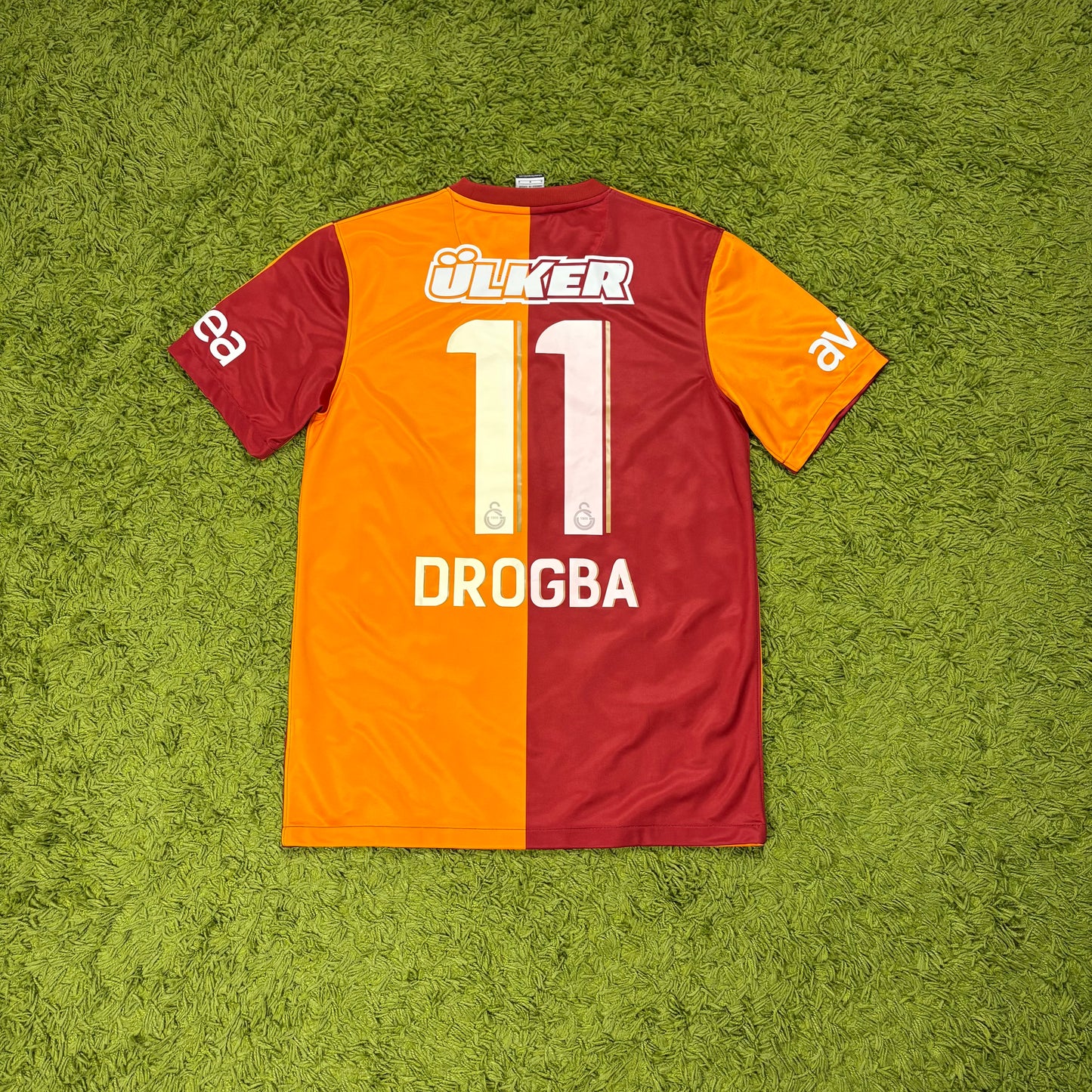 Nike Galatasaray Istanbul Drogba Trikot gelb rot Größe M 2013 2014