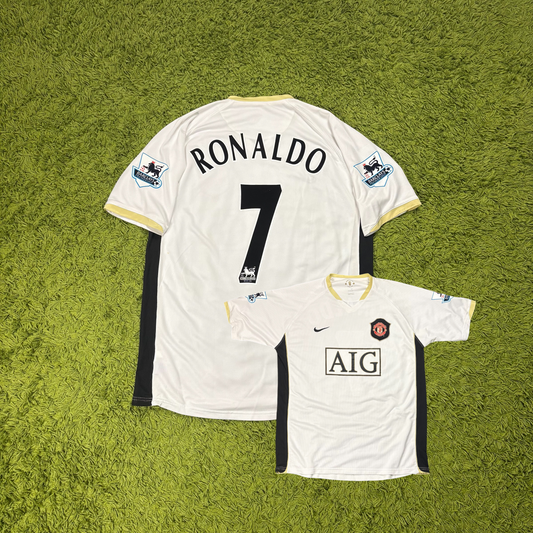 Nike Manchester United Ronaldo CR7 Trikot Weiß Größe L 2006 2007