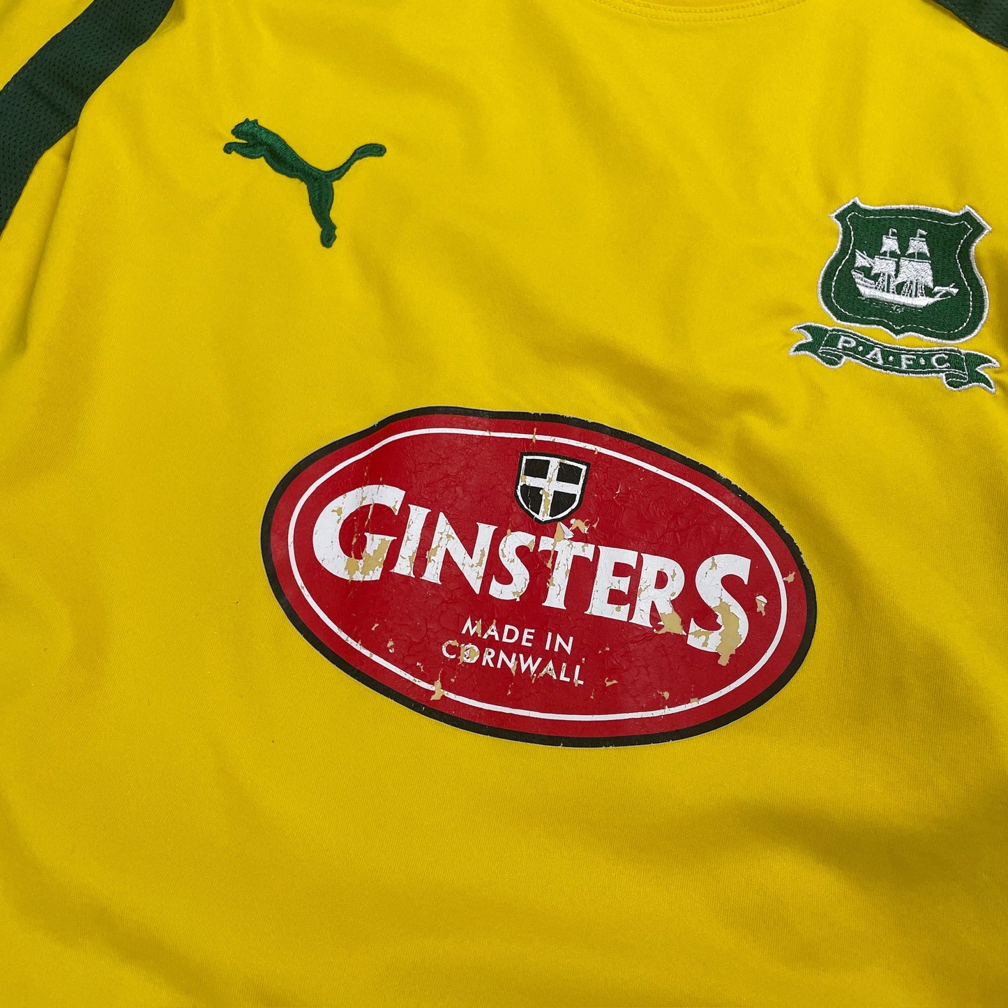 Puma Plymouth Argyle Trikot gelb Größe XL 2007 2008