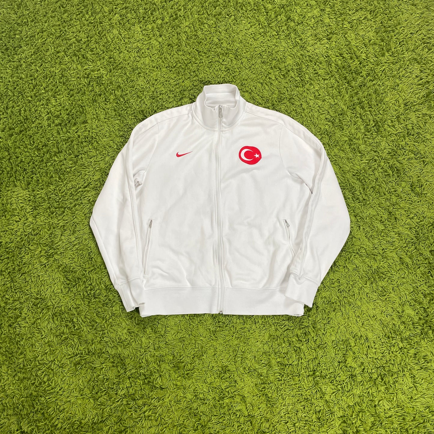 Nike Türkei Trainingsjacke weiß Größe XL