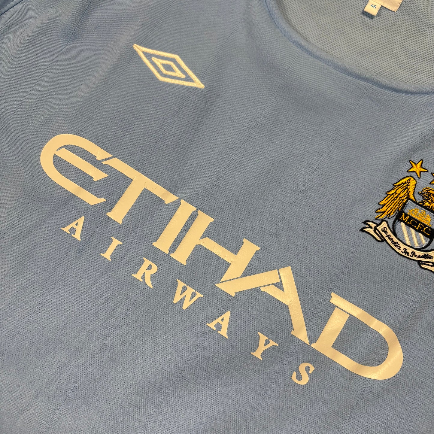 Umbro Manchester City Tevez Trikot blau Größe XXL 2011 2012
