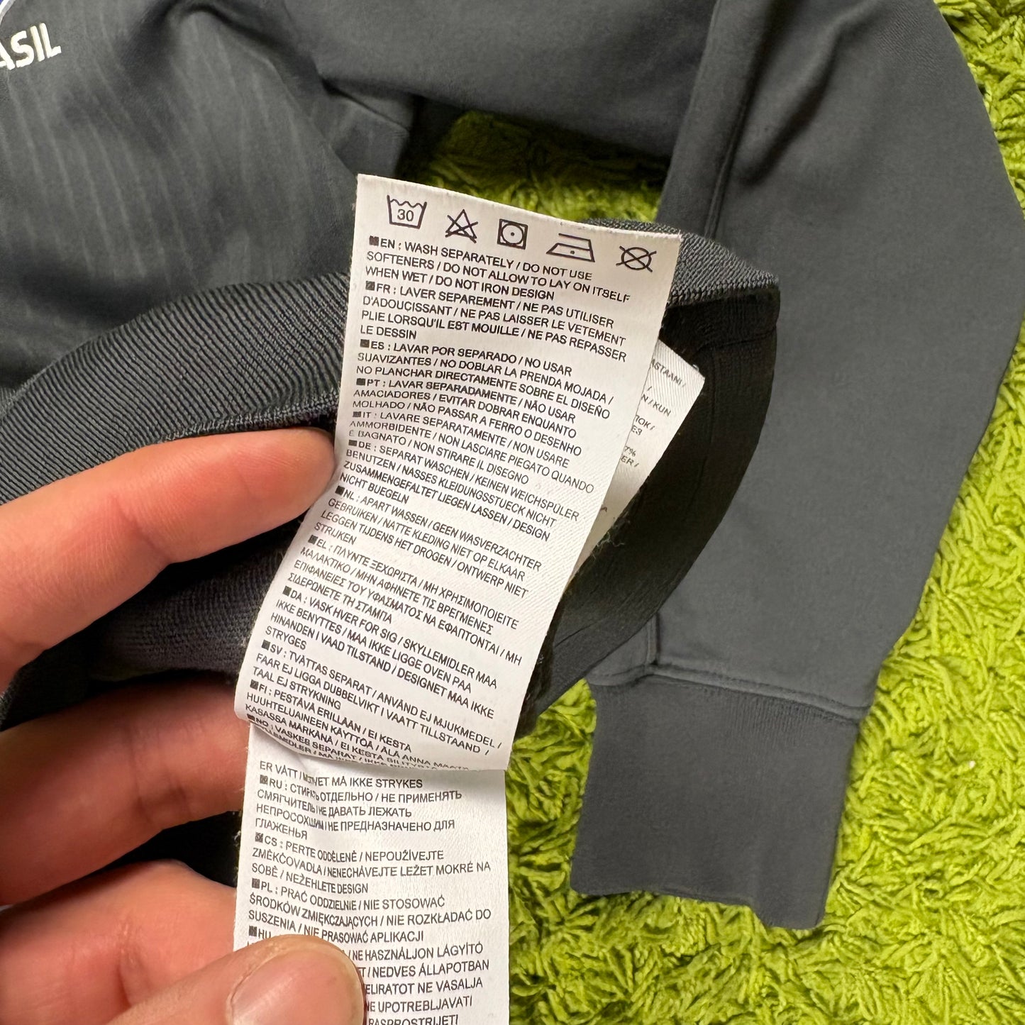 Nike Brasilien Trainingsjacke Jacke grau Größe L