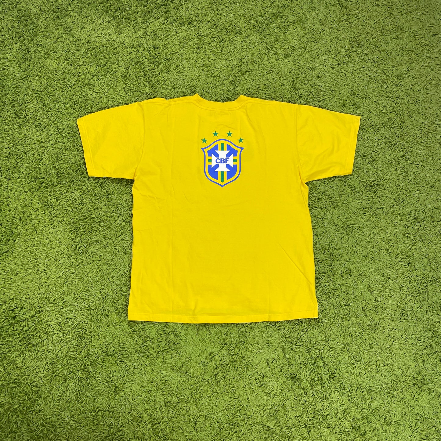 Nike Brasilien T Shirt gelb Größe L 2000er 90s