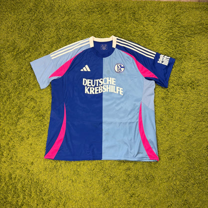 Adidas FC Schalke 04 Trikot blau Größe XXXL 3XL 2024 2025