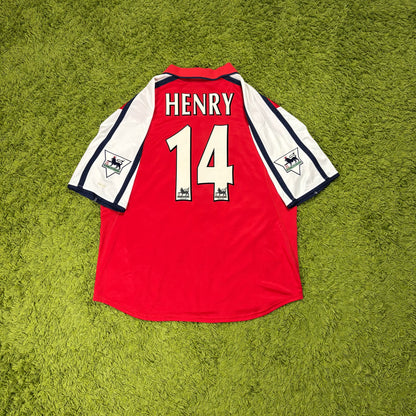 Nike Arsenal FC Henry Trikot rot Größe XL 1999 2000