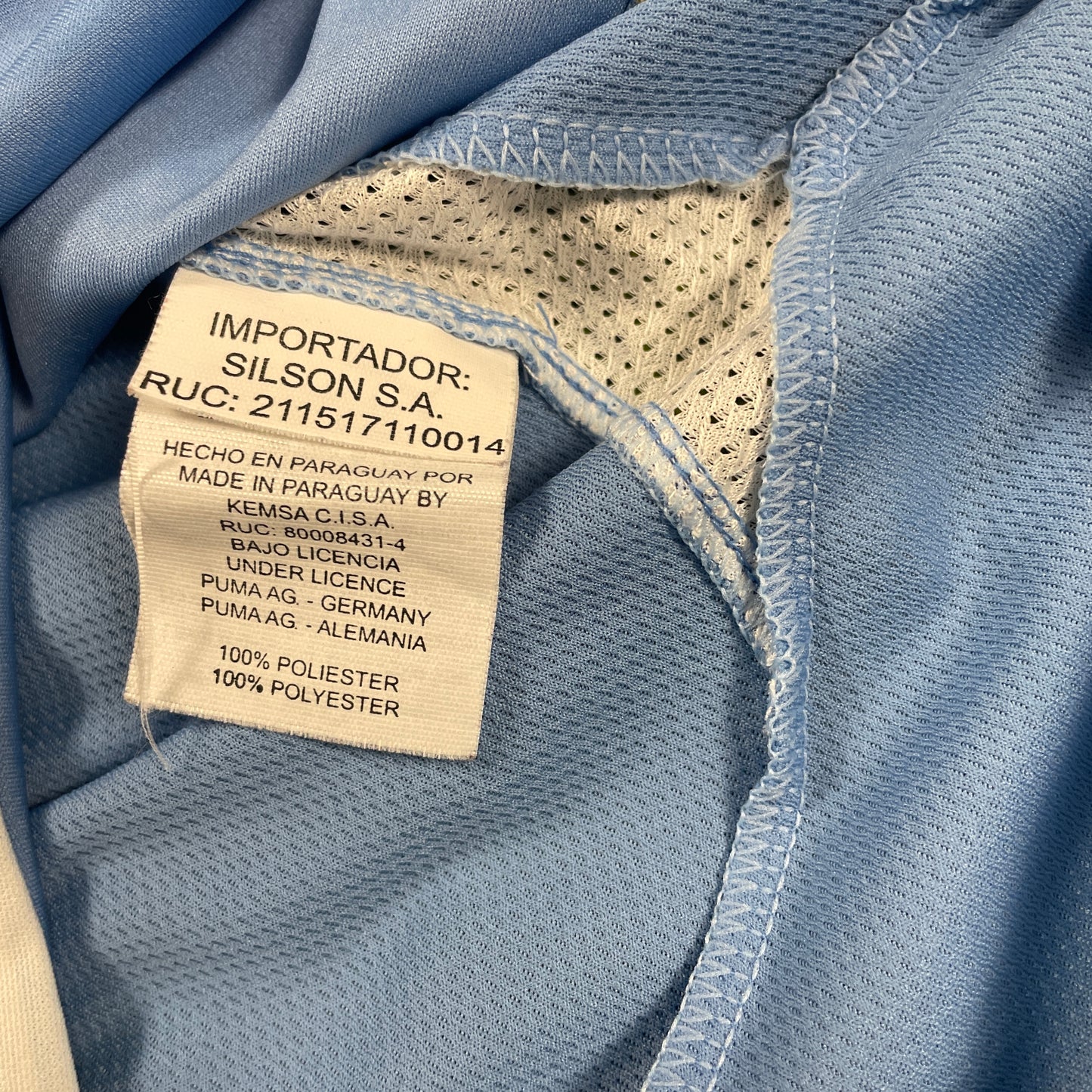 Puma Uruguay Olivera Trikot blau Größe M 2010