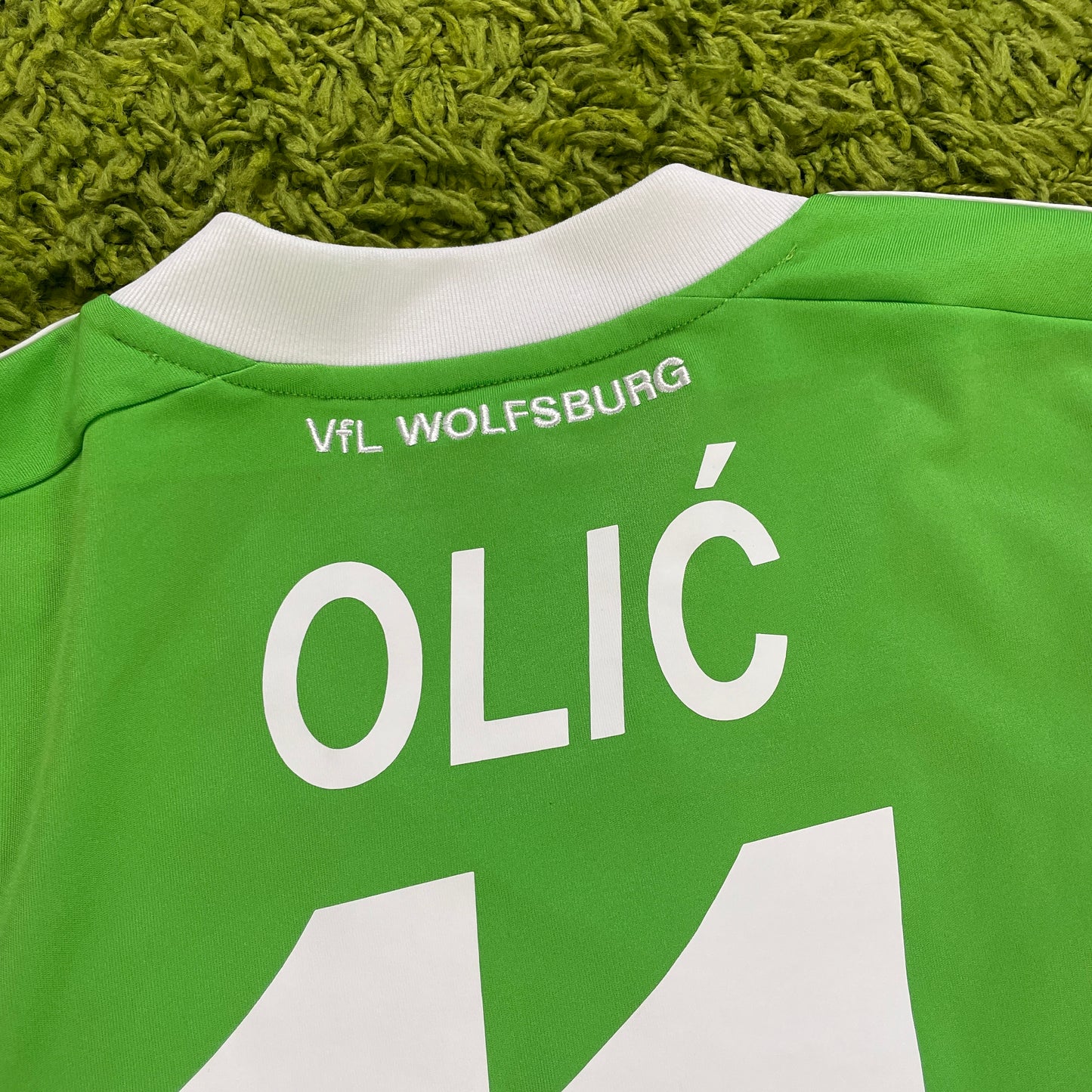 Adidas VFL Wolfsburg Trikot Olic Olić grün Größe XL 2012 2013