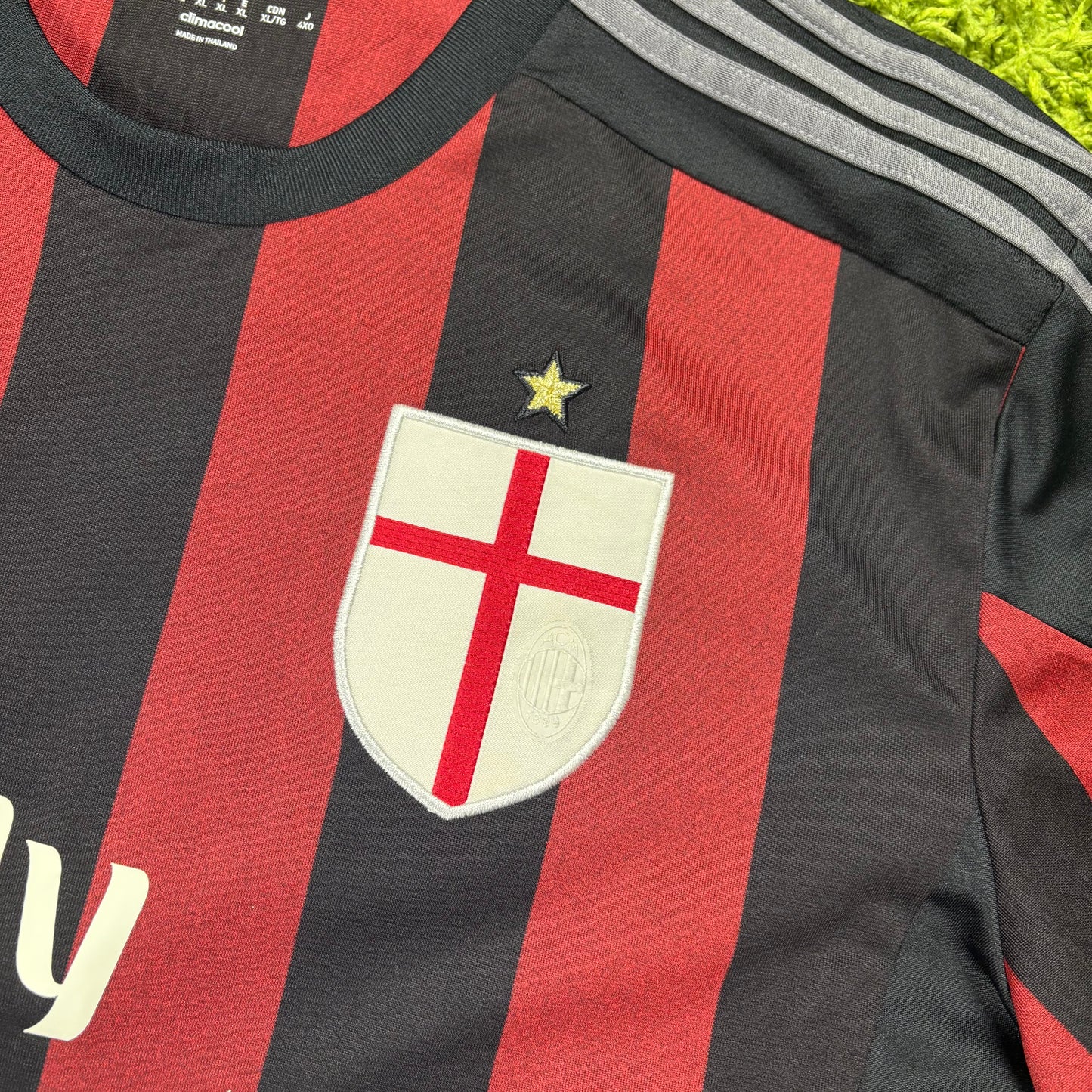Adidas AC Mailand Milan Simic Trikot schwarz Größe XL 2014 2015