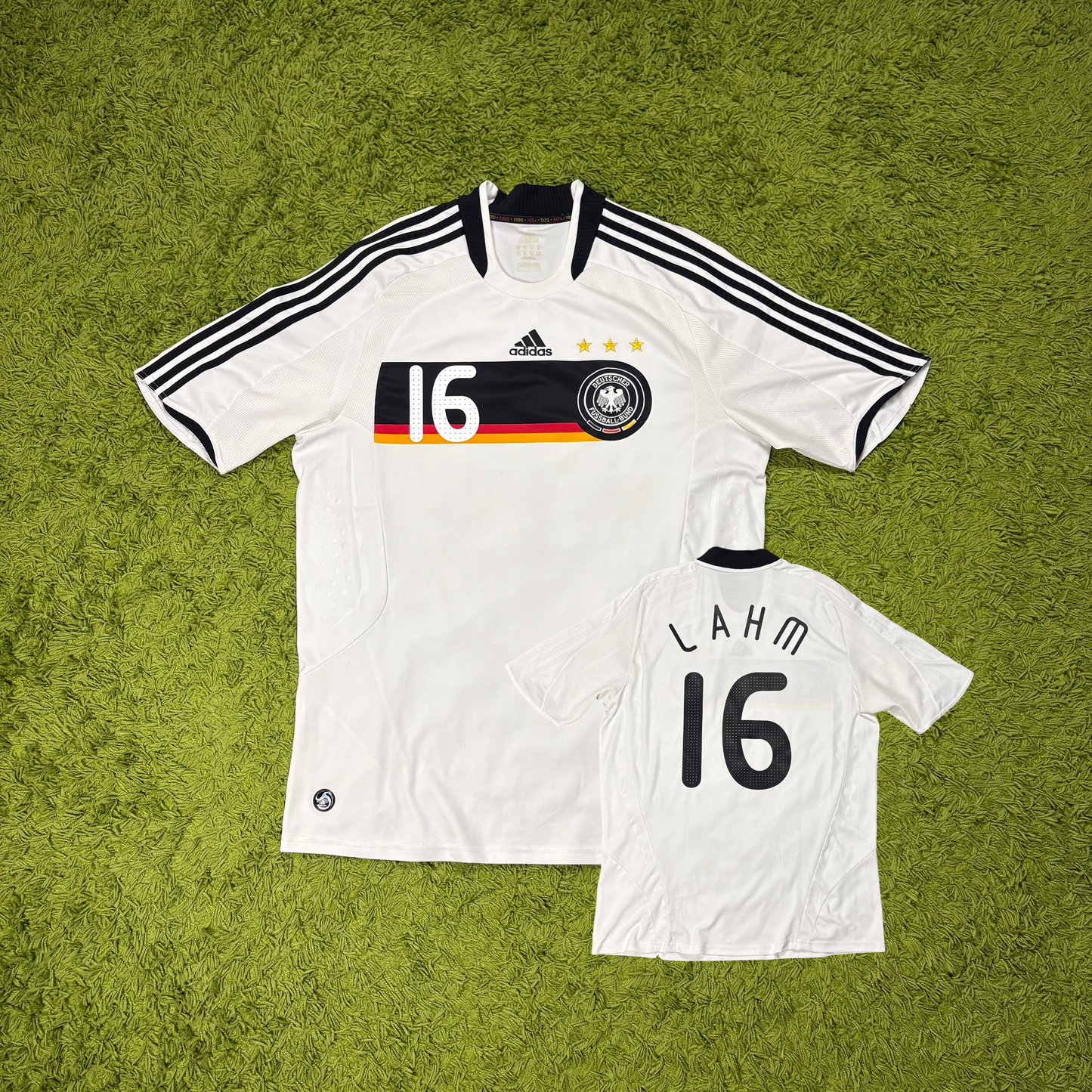 Adidas Deutschland DFB Lahm Trikot Weiß Größe XL 2008