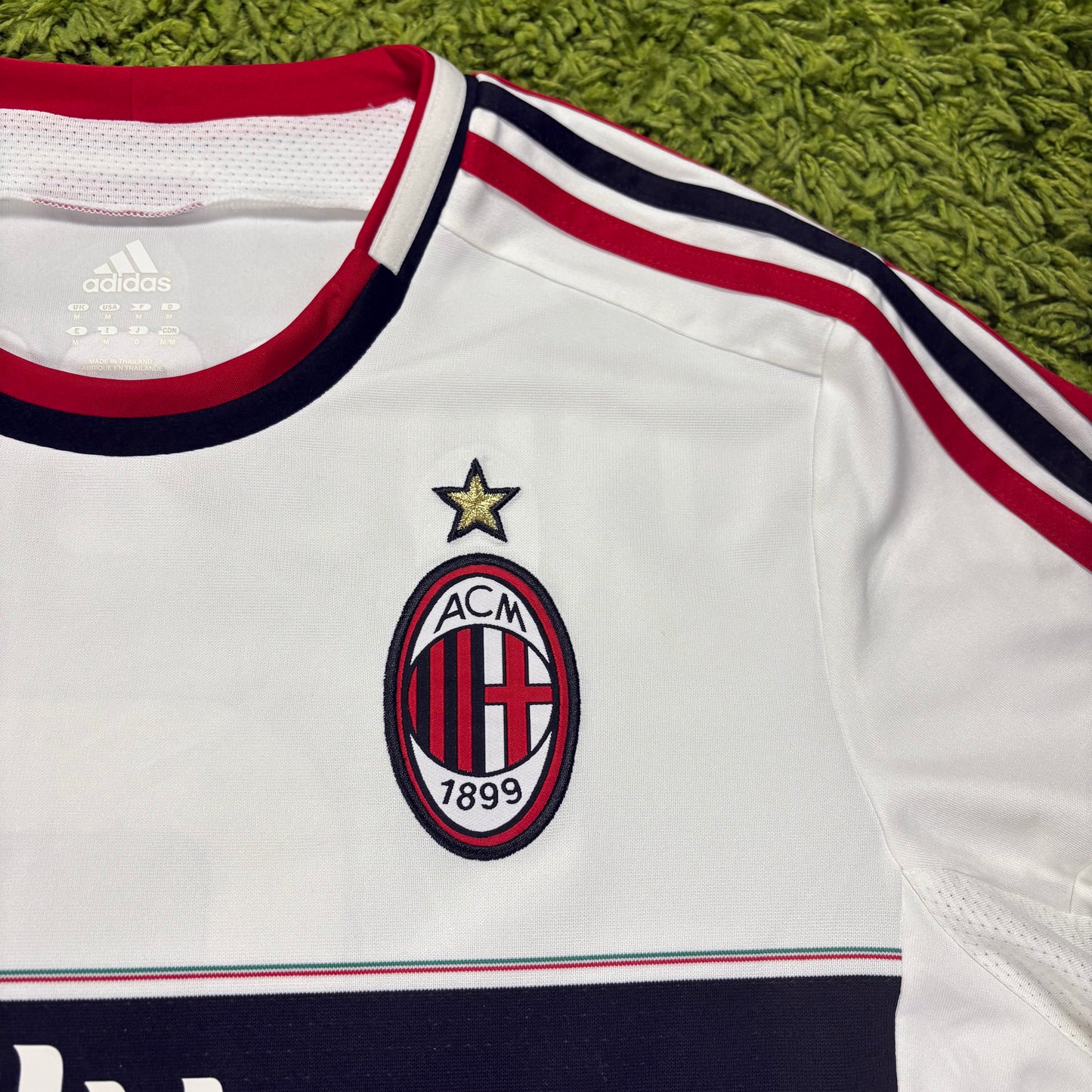 Adidas AC Mailand Milan Nocerino Trikot Weiß Größe M 2012 2013
