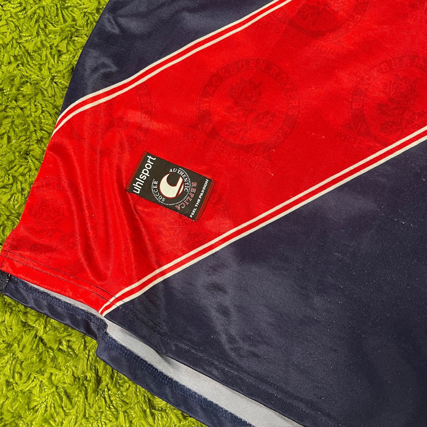 Uhlsport Blackburn Rovers Trikot blau rot Größe XL 1999 2000