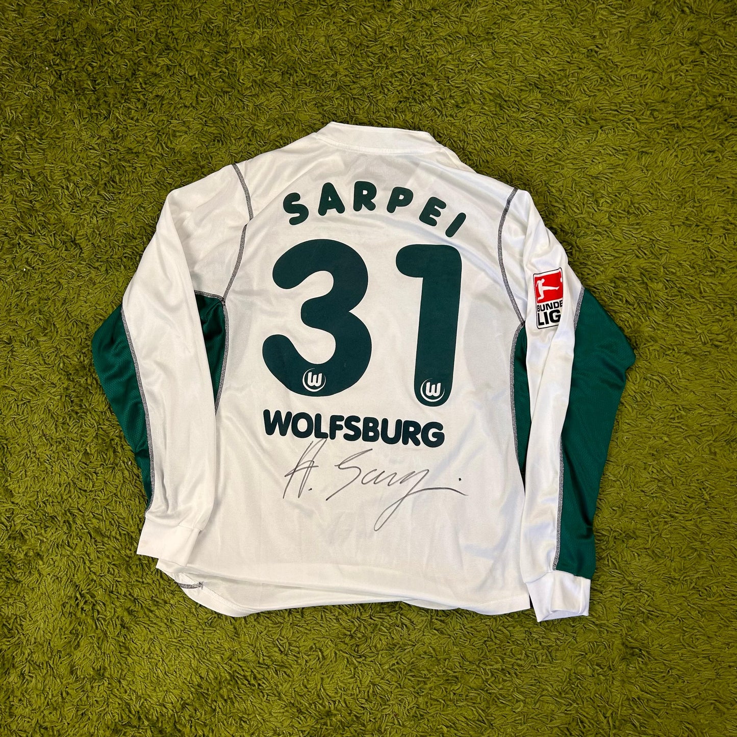 Puma VFL Wolfsburg Trikot Hans Sarpei Unterschriften Größe XL