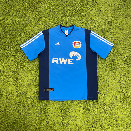 Adidas Bayer 04 Leverkusen Trikot blau Größe L 2001 2002 2003