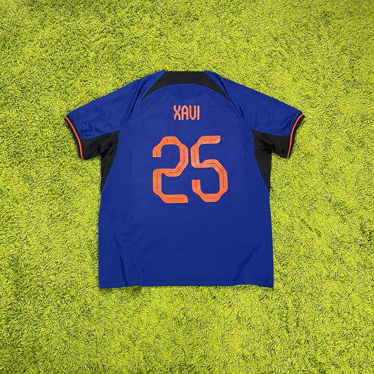 Nike Niederlande Holland Xavi Simons Trikot blau Größe XL 2022