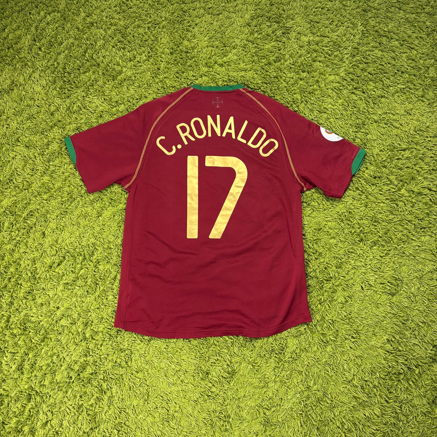 Nike Portugal Cristiano Ronaldo Trikot + Shorts Bordeaux rot Größe M 2006