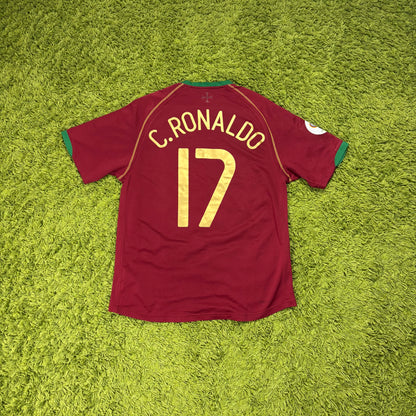 Nike Portugal Cristiano Ronaldo Trikot + Shorts Bordeaux rot Größe M 2006