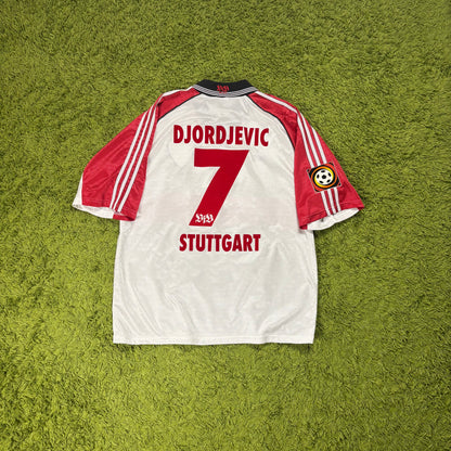 Adidas VFB Stuttgart Djordjevic Trikot Weiß Größe XL 1998 1999