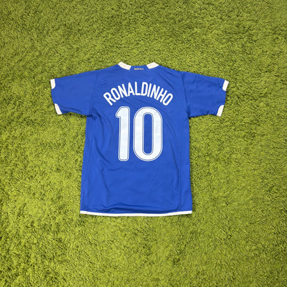 Nike Brasilien Ronaldinho Trikot blau Größe M 2006