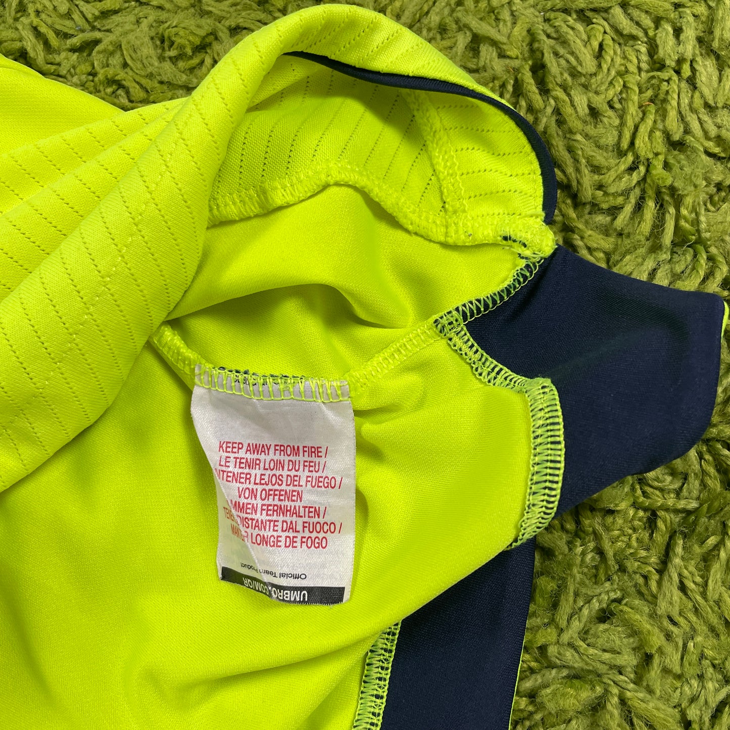 Umbro Everton FC Trikot grün Neon 2008 2009 Größe M