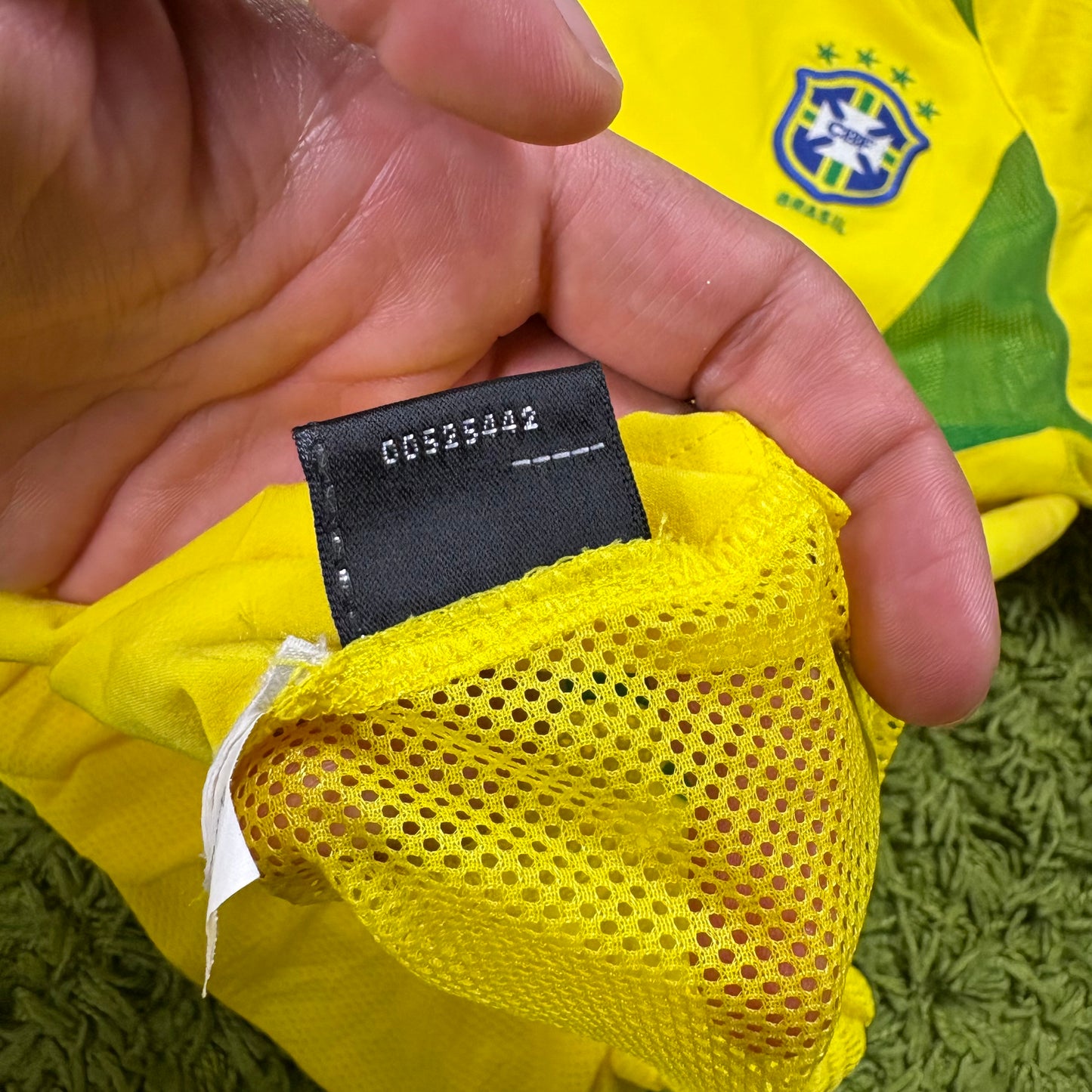 Nike Brasilien Ronaldo Trikot Gelb Größe M 2002 Player Version Spielertrikot