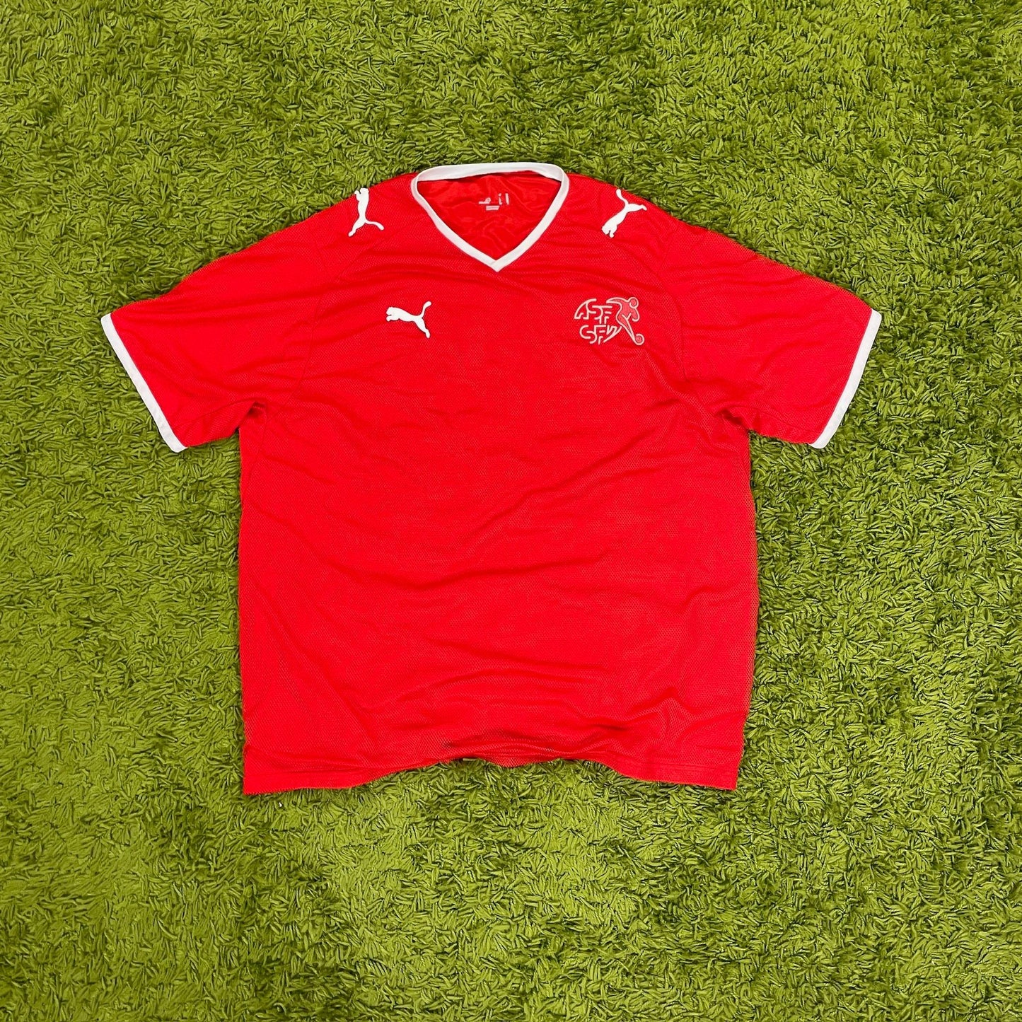 Puma Schweiz Trikot 2008 Retro Vintage Größe XL