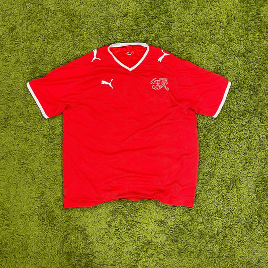 Puma Schweiz Trikot 2008 Retro Vintage Größe XL